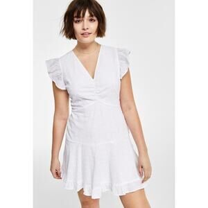 Bar III  Petite Eyelet Mini Dress| Size 4P